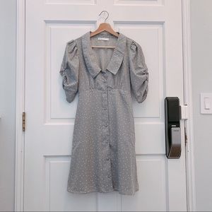 Oak + Fort collar dot dress